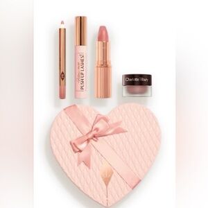 Charlotte Tilbury Heart Tin - 4 Piece Makeup Kit NIB!